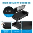 thumbnail image 4 of EUWBSSR Key Lock Box 4 Digit Combination Safe Box with Removable Wire Rope IPX7 Waterproof Travel Security Case for Home Office Car Hotel, 4 of 7