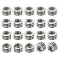 thumbnail image 1 of Unique Bargains Adaptateurs de Filetage Manchon Réducteur Écrou 20 Pcs M8x1.25 Mâle à M5x0.8 Femelle Écrou de Réparation 5mm, 1 of 7