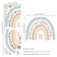 thumbnail image 6 of Boho Colorful Wall Decals,Large Flowers Decal for Kids Playroom Bedroom Peel & Stick - Baby Shower Deco, Nursery Kids Room Deco,Bohemian Wall Decal,Home Decoration, 6 of 6