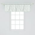 thumbnail image 2 of Ambesonne Spring Window Valance, Pastel Botanical Pattern, 54" X 18", Jade Green Pale Green, 2 of 3