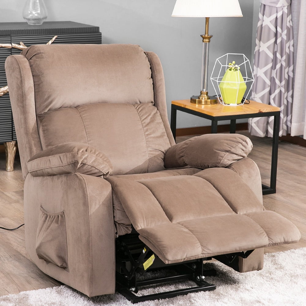 Kepooman Soft Fabric Upholstery Power Lift Chair with Remote for Living Room, Beige Kepooman Soft Fabric Upholstery Power Lift Chair with Remote for Living Room, Beige