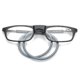 thumbnail image 3 of 1.00 Magnification Gafas de lectura de alta calidad con absorción magnética, cuello colgante, gafas para lectores Funky, 3 of 4