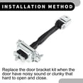 thumbnail image 7 of Unique Bargains Door Check Strap Stopper Limiter No.1474245 - Car Front Left Right Door Check Bracket Stop - for Ford Fiesta MK5 BE256 JH JD Van 2002-2008, 7 of 7