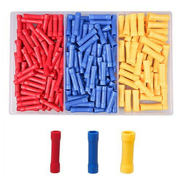 Round Flat Crimp Electrical Connectors 200 Pieces Assortment for Car Cable 0.5mm²-6mm²