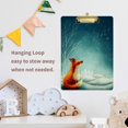 thumbnail image 6 of FMSHPON FoxSnowflakes Clipboard Hardboard Wood Nursing Clip Board and Pull for Standard A4 Letter 13x9 inches, 6 of 7