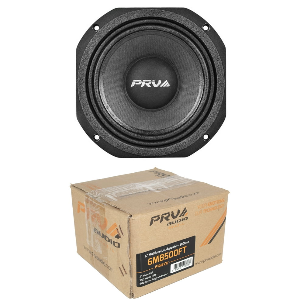 6" PRV Mid Bass Loud Speaker 1000W 8 ohm Pro Car Audio 6MB500FT