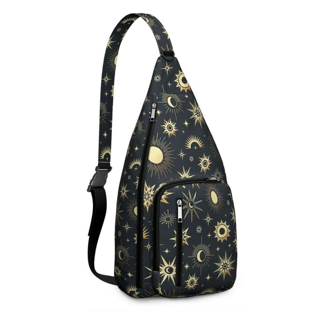 Steampunk Cosmic Sling Backpack - Vintage Astronomical Map Print, Fashionable Crossbody Bag for Students & Office Workers