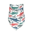 thumbnail image 3 of Bingfone Colorful Shark-Washable Dog Scarf Triangle Adjustable Puppy Bandana Bib Handkerchief For Medium Large Dog Cat, 3 of 9