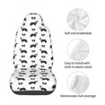 thumbnail image 4 of Wukai Border Collie Dog Full Set Car Seat Covers with Soft Padding Universal Auto Front Seats Protector and Cushion Mat, 4 of 5