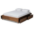 thumbnail image 3 of Baxton Studio Yara Modern and Contemporary Walnut Brown Finished Wood King Size 4-Drawer Platform Storage Bed Frame, 3 of 14
