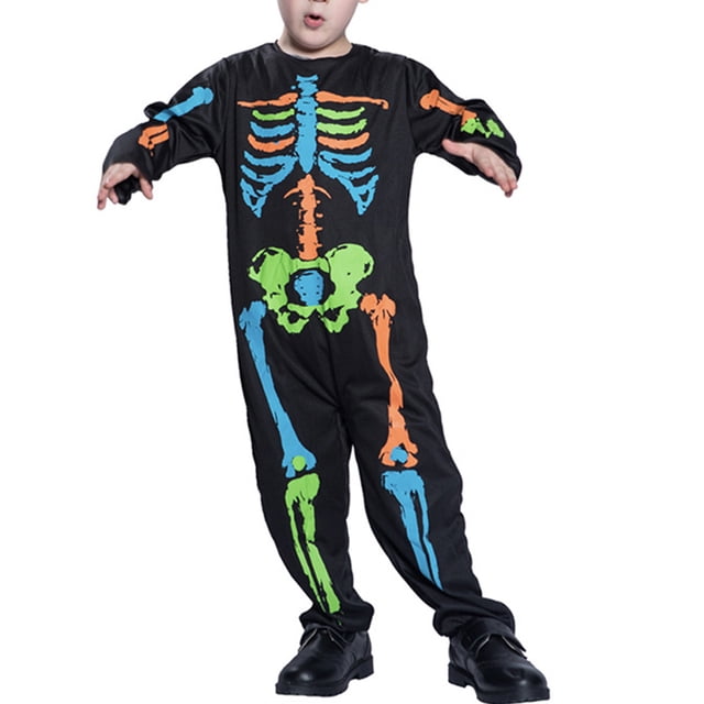 Qarigey Disfraz portátil de Halloween para niños, Cosplay para niños al aire libre, diseño Simple colorido, mono Unisex, pelele para niñas, regalo Disfraces de disfraces S Qarigey AP012677-01
