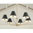 thumbnail image 5 of XAV-B9316-VG-MK Crystorama Lighting Xavier - 6 Light Chandelier-14.25 Inch Tall and 40 Inch Wide-Vibrant Gold/Matte Black Finish, 5 of 6
