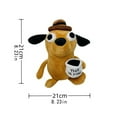 thumbnail image 3 of This is Fine Dog Plush, 8" inches Sized, This is Fine Office Working Coffee Dog Plushie, Stuffed Animal Dolls Toys Gifts, Funny Meme Gift Plushies, Xmas Party Birthday Gifts (One Piece) - Brown, 3 of 9
