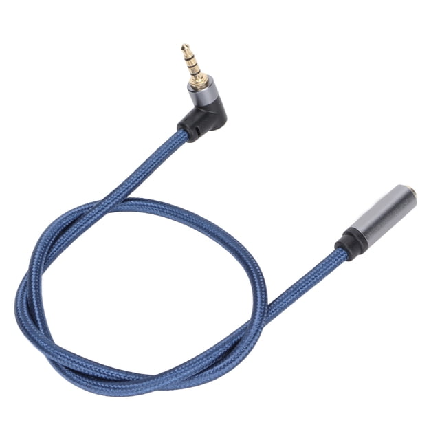 Cable de audio estéreo hembra a hembra de 3,5 mm a cable de extensión de audio hembra de 90° Cable de audio hembra a salida de alta intensidad