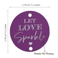 thumbnail image 6 of Inkdotpot Real Silver Foil Let Love Sparkle Wedding Tags Favor Hang Paper Tags 100 Pieces, 6 of 7