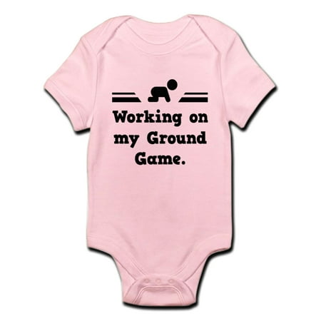 

CafePress - Working On My Ground Game Infant Bodysuit - Baby Light Bodysuit