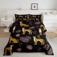 thumbnail image 2 of Erosebridal Literie Guépard Jungle Ensemble de Couette Très Grand, Animal de la Forêt, Décoration de Chambre Imprimée Léopard, Réversible 3 Pcs, 2 of 7