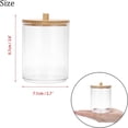 thumbnail image 3 of Qtip Holder Clearance Tanuse Q Tip Holder for Bathroom 2Pc Acrylic Holder Dispenser Bathroom Jars with Lids Cotton Pad Round Holder for Bathroom Accessories Storage Organizer on Sale, 3 of 8