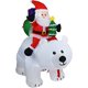 thumbnail image 1 of Papá Noel inflable, oso de lana, decoración para exteriores, interior, inflable, navideño, inflable, muñeco inflable para uso diario, 2 m,, 1 of 4