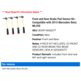 thumbnail image 2 of Front and Rear Brake Pad Sensor Kit - Compatible with 2015 Mercedes-Benz ML250, 2 of 2
