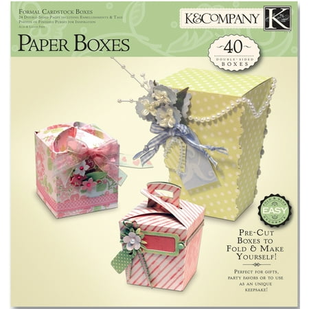 K&CO Paper Crafting Pad-Formal Cardstock Boxes, Makes 40, Pk 1, K&Company