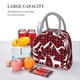 thumbnail image 5 of Fotbe Christmas Buffalo Plaid Bolsa de Almuerzo con Estampado, Lonchera Aislada, Contenedor de Comida Reutilizable Tipo Cooler a Prueba de Fugas, 5 of 6