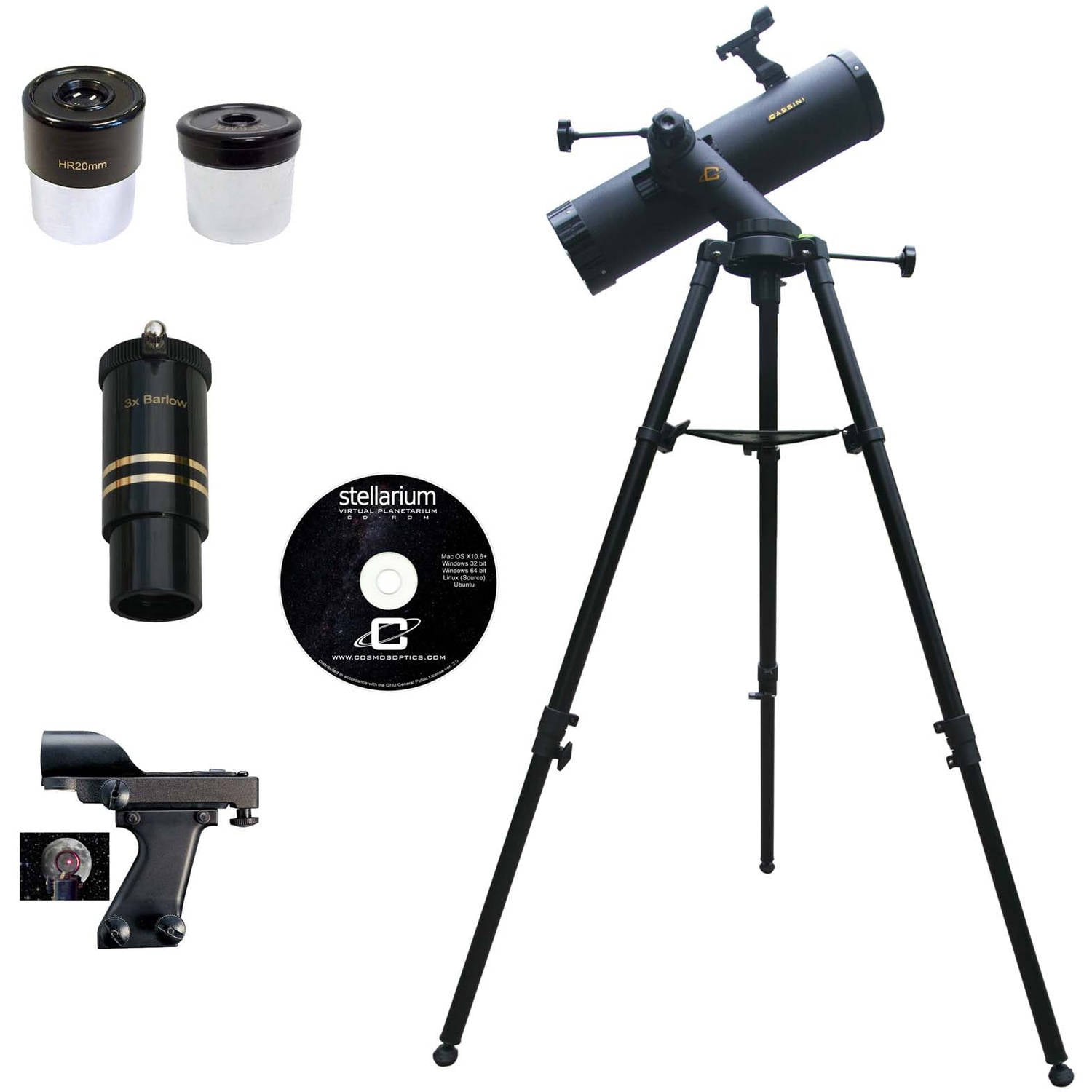 Cassini FH102TR 640mm x 102mm Astronomical Reflector Telescope