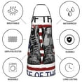 thumbnail image 6 of Yiaed Home Of The Free Because Of The Brave Print Kitchen Apron with Hand Wipe Pockets,Big Pocket,Aprons for Women with Pockets, Waterproof for Cooking Baking, 6 of 7