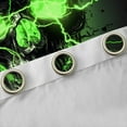 thumbnail image 4 of Castle Fairy Gothic Skull Black Out Curtains for Boys Girls,Abstract Green Lightning Curtains Pack of 2 (42x63 Each),Exotic Style Bedroom Curtains,Ultra Soft Home Decor, 4 of 6