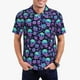 thumbnail image 1 of Fotbe Skull daisy Gradient Camiseta Polo de Golf para Hombre con Estampado – Camisa Deportiva Transpirable con Cuello Abotonado-4X-Large, 1 of 6