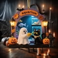 thumbnail image 4 of Uuiauoio Spooky Cute Halloween Hanging Ornament, Adorable Ghost Scene Decor , Holiday Tree Decoration for Home and Party, Halloween Display Decorations, 4 of 6