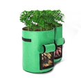thumbnail image 1 of Paquete de 2 bolsas de cultivo de patatas Bolsa de plantación de jardín con ventana Contenedores de cultivo de patatas de fieltro con asas para verduras Tomate Zanahoria Cebolla Frutas, 1 of 4