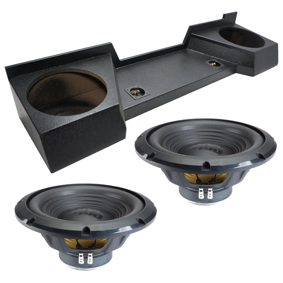 Alpine fits 07-13 Dodge Ram Quad or Crew Cab Sealed Dual 12" W12S4 Loaded Subwoofer Sub Box Enclosure 500W RMS 4 Ohm