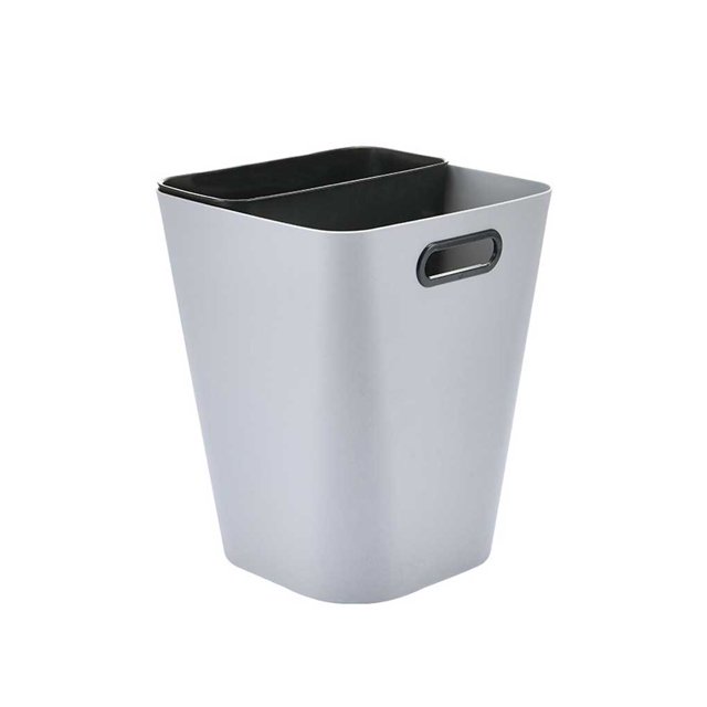 Toystoory Cubo de basura de doble capa, cesto de basura, cesto de basura de cocina para el hogar, cesto de basura de almacenamiento para el hogar de Suministros de limpieza para el hogar Gris Toystoory HA083687-02