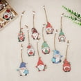 thumbnail image 4 of EIMELI 12Pcs Christmas Tree Pendant Cartoon Shape Bright Color Lanyard Design Smooth Edge Xmas Tree Wooden Pendants Hanging Ornaments for Home, 4 of 8