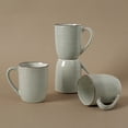 thumbnail image 5 of Famiware Tempus 4-Piece Stoneware Coffee Mug Sets, 14 oz Mugs for Kitchen,Castle Wall, 5 of 6