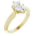 thumbnail image 4 of Pompeii 1/3Ct Solitaire Pear Shape Diamond Engagement Ring in 14k White or Yellow Gold, 4 of 6