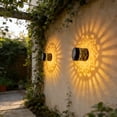 thumbnail image 7 of Decorative Solar Mandala Lights, Metal Solar Powered Outdoor Deck Step Wall Lights, Mandala Theme Waterproof Fence Light for Garden Post Patio Backyard Yard Decor, 7 of 7