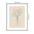 thumbnail image 5 of Kate and Laurel Framed Wall Art Print Floral Vase by Gabrielly Guedes, 32 x 41, Belvedere Silver Frame, Modern Contemporary, Flower Art for Wall Decor, 5 of 8
