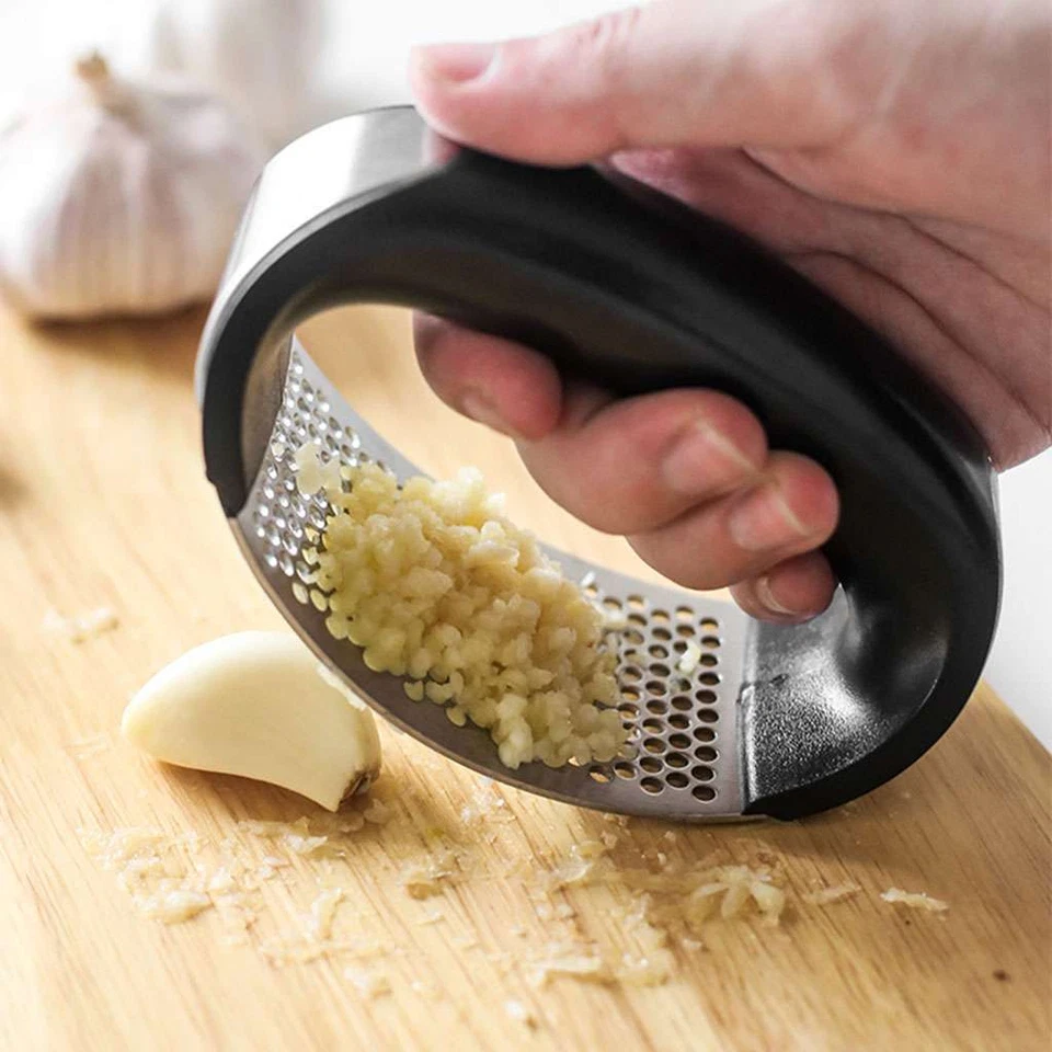 BUTTERFLY- 3Pcs Garlic Press Crusher Squeezer Tool Stainless Steel Masher Kitchen Tools