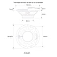 thumbnail image 6 of Planet Audio AC653 Anarchy Series 6.5 Inch Car Audio Door Speakers - 300 Watts Max, 3 Way, Full Range, Coaxial, Sold in Pairs, Hook Up To Stereo and Amplifier, Tweeters, 6 of 10