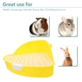 thumbnail image 2 of Caja de arena para conejos, inodoro para mascotas, orinal triangular, entrenador, caja de arena esquinera, 2 of 5