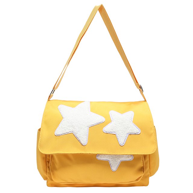 Bolso Bandolera La Cinco Puntas Informal Y Versátil Satisface Las Necesidades Del Hombro Gran Capacidad () Amarillo