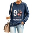 thumbnail image 3 of Yungyresw Sweatshirt for Women 911 Memorial American Flag Raglan Long Sleeve Casual T-Shirt Vintage 25th Anniversary Twin Towers Graphic, 3 of 6