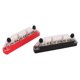 thumbnail image 2 of Barra colectora de 10 terminales, 48V, 150A, con 20 terminales, bloque de terminales de distribución de energía para coche, perno prisionero M6x4/tornillo M4x6, 1 par, 2 of 5