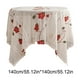 thumbnail image 3 of Mantel Navideño Rojo Bordado para Decoración Del Hogar | Tela Beige de 140 X 140 Cm | Protege La Mesa | Fácil de Limpiar | 1 Unidad, 3 of 6