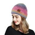 thumbnail image 3 of Dyfzdhu Women Winter Hat Warmer Casual Plush Crochet Multicolor Hats Knit Ball Baseball Caps, 3 of 5