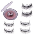thumbnail image 1 of 3 pares de pestañas autoadhesivas sin pegamento, reutilizables, de largo volumen, aspecto natural, regalo para mujeres., 1 of 14