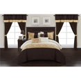 thumbnail image 1 of Chic Home CS8052-US Karye 20 Pièces Ensemble de Couette & 44; Brun - Très Grand, 1 of 1