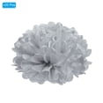 thumbnail image 3 of Uxcell Tissue Pom Poms Flowers Paper Flower Ball for Party Backdrop Decoration Silver 4", 3 of 7